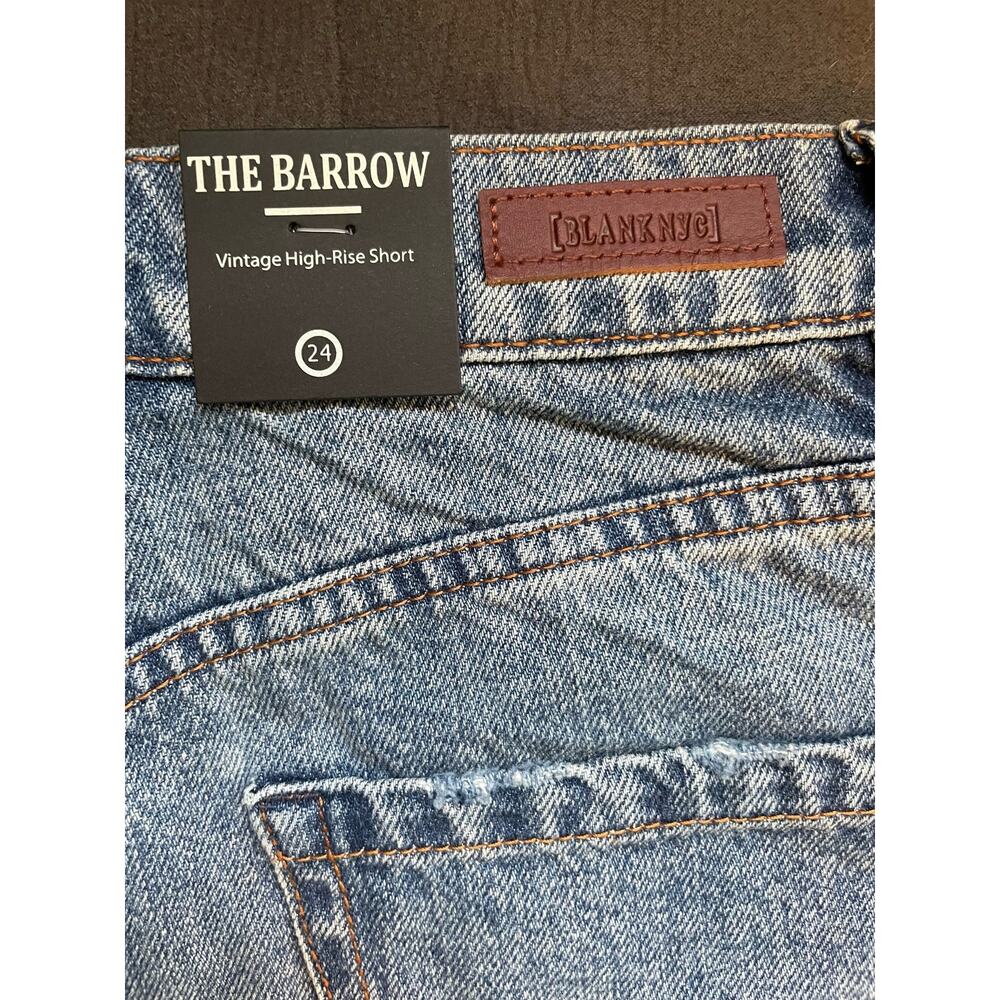 Blank NYC The Barrow Mid-Rise Cut-off Denim Jean Shorts Womens Size 24"/‎ 00 - Picture 7 of 8